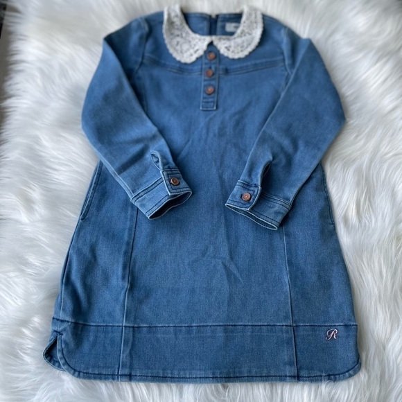 Renoma Paris Other - Renoma Paris| Denim  Long Sleeve Dress - size 110 (size 5/6)